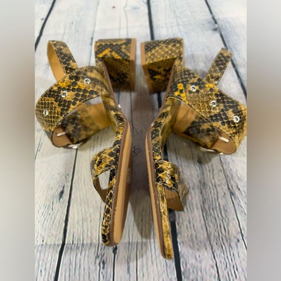 NWT Topshop Dakota Snake Embossed Classic Minimalist Slingback Sandal (EU38) 7.5 - Picture 4 of 8